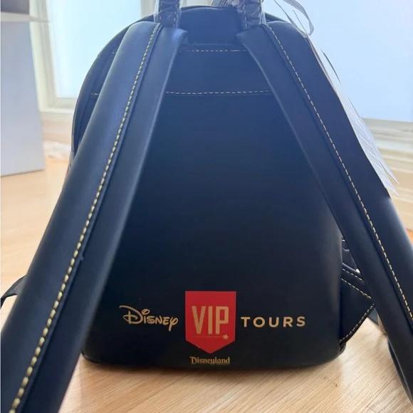 Loungefly Disney VIP Tour Plaid Mini Backpack with Gold Accents - new with tags